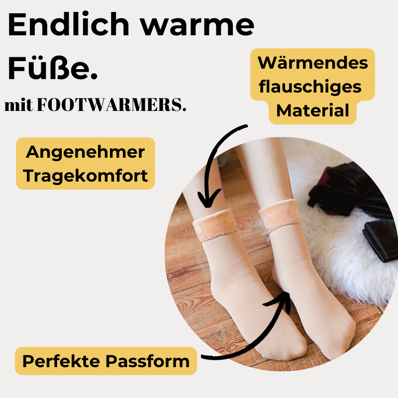 FOOTWARMERS warme flauschige Wintersocken