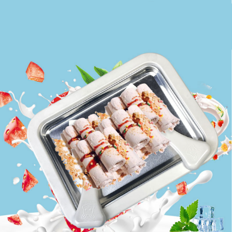 FrostyCreations™ Gefrierplatte für Ice Cream Rolls + 2 Schabern Gratis