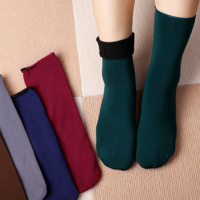 FOOTWARMERS warme flauschige Wintersocken