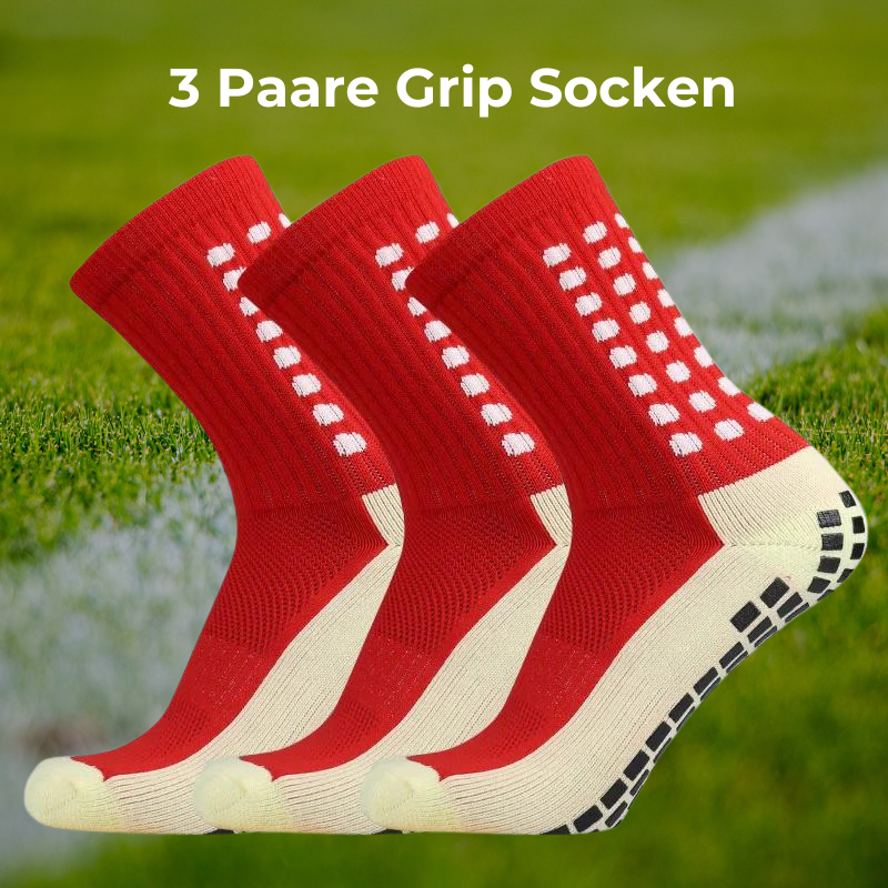 3 Paare Grip Socken Fußball - rutschfest