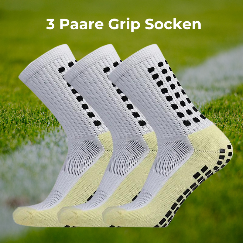 3 Paare Grip Socken Fußball - rutschfest